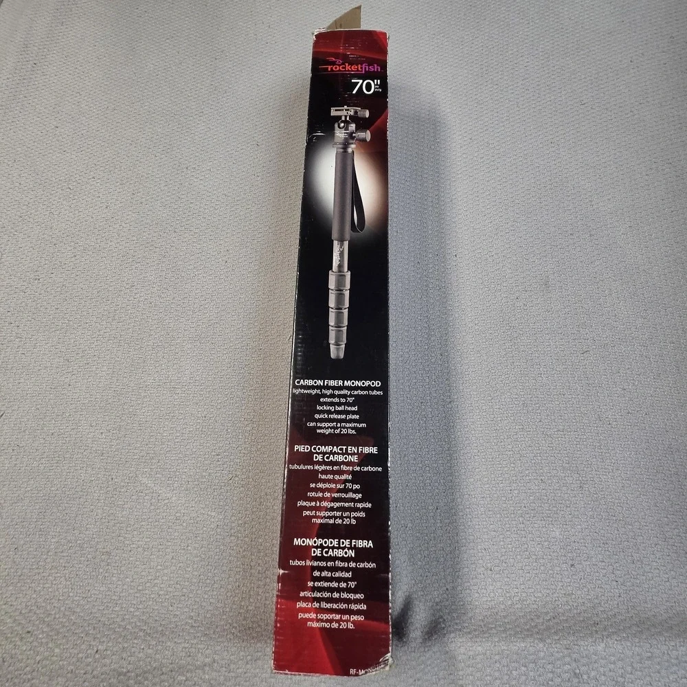 Rocketfish RF-MONO70C Monopod 70 Inch Carbon Fiber